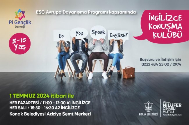 Konak'ta İngilizce konuşma kulübü açılıyor!