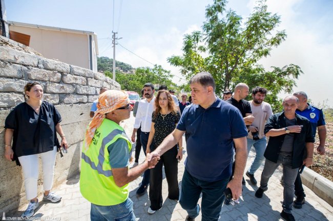 İtfaiye ekipleri Yamanlar Köyü'ne konuşlandırıldı