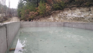 Manisa Demirci'de 100 ton kapasiteli yeni sulama havuzu