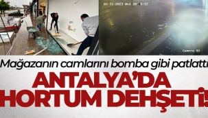 Antalya'da hortum dehşeti kamerada