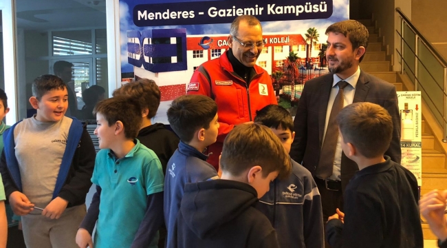 Türk Kızılay Gaziemir Şubesi ile Çağdaş Eğitim Koleji Menderes Arasında Ortak Proje