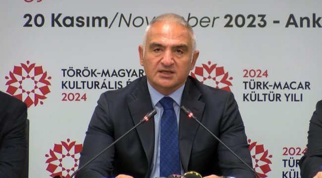 Kültür ve Turizm Bakanı Mehmet Nuri Ersoy: Kültür sanat değerlerimizin Macaristan'da en çarpıcı şekilde tanıtılmasını istiyoruz