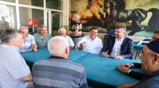 Başkan Duman sahaya indi... Mahalle turu attı!