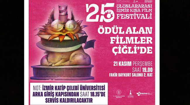 Ödüllü filmler, Çiğli’de sinemaseverlerle buluşacak