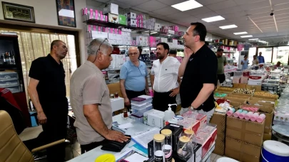 Eşki'den esnaf ziyaretinde yatırım mesajı!