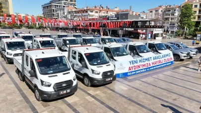 Aydın Büyükşehir Belediyesi’nden 24 yeni hizmet aracı