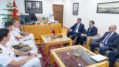 İtalyan Donanması heyetinden Tugay’a ziyaret