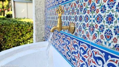 Kültürpark’ın tarihi çeşmesi yenilendi!