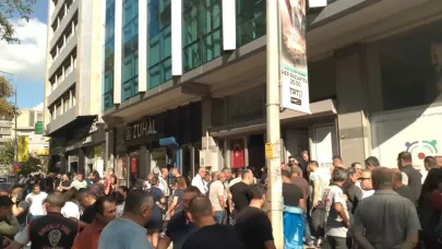 İZENERJİ önünde iade kuyruğu: 500 güvenlik görevlisi bekliyor