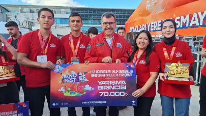 Nazilli Fen Lisesi 2025 teknofest'te 1 .oldu