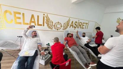 Celali Aşireti Ege Bölge Başkanlığı’ndan Kızılay’a Örnek Kan Bağışı Kampanyası