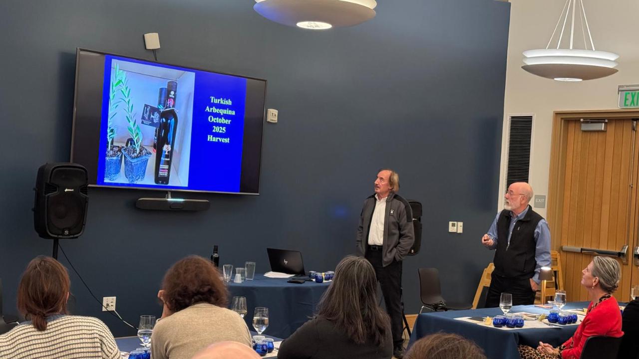 ALİ ZİHNİOĞLU’NDAN AMERİKALILARA ZEYTİNYAĞI TADIM PANELİ