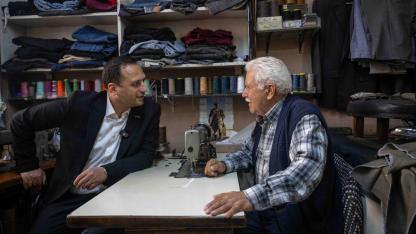 Başkan Eşki Çamdibi’nde saha mesaisinde