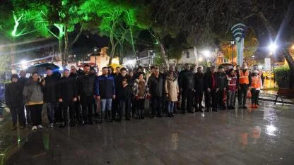 04.17’de duran saat, Seferihisar 6 Şubat’ı unutmadı