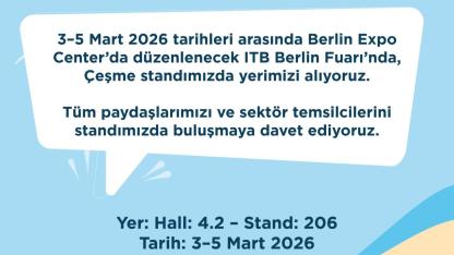 Çeşme, ITB Berlin 2026’da dünyaya tanıtılacak