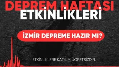 İZDEDA’dan deprem haftasında anlamlı program:  İzmir depreme hazır mı?