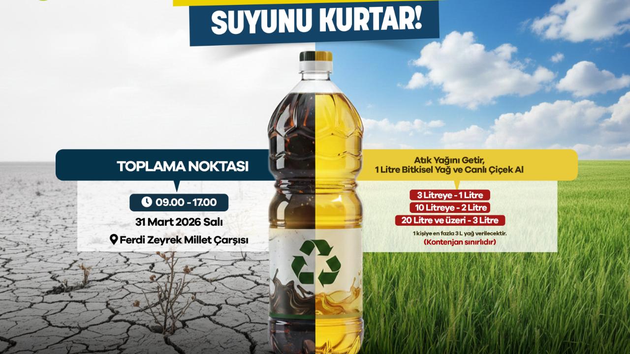 Manisa Büyükşehir’den Atık Yağını Getir Doğanı Koru Çağrısı