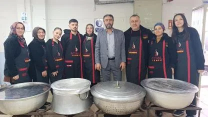 SİMAV GÜNEY BELDESİNDE 750 KİŞİLİK GÖNÜL SOFRASI KURULDU