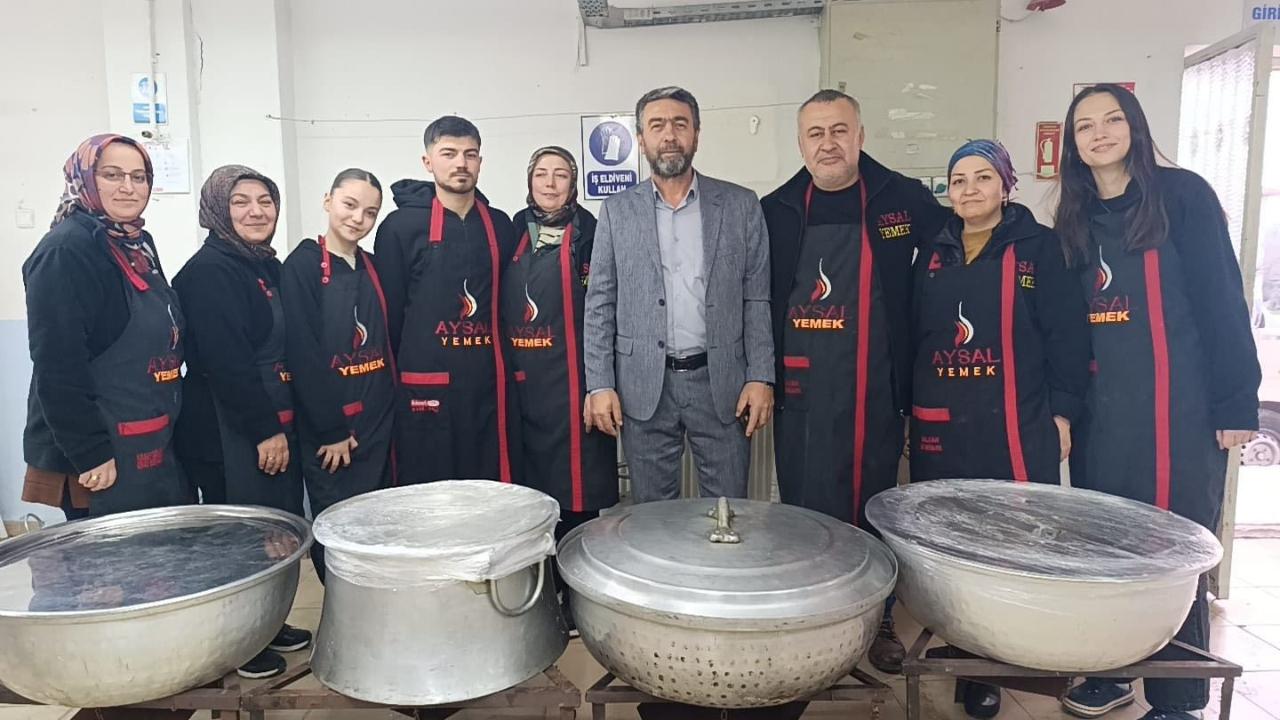 SİMAV GÜNEY BELDESİNDE 750 KİŞİLİK GÖNÜL SOFRASI KURULDU