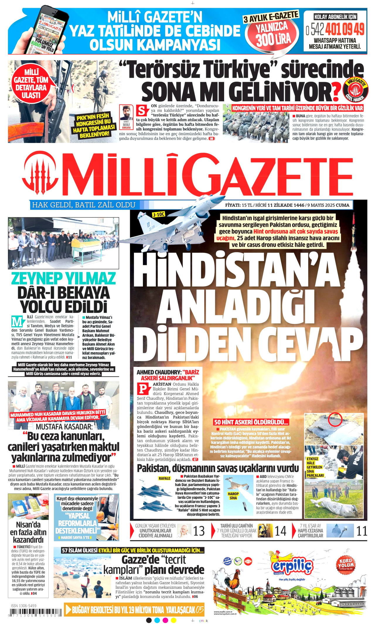 MİLLİ GAZETE Gazete Manşeti