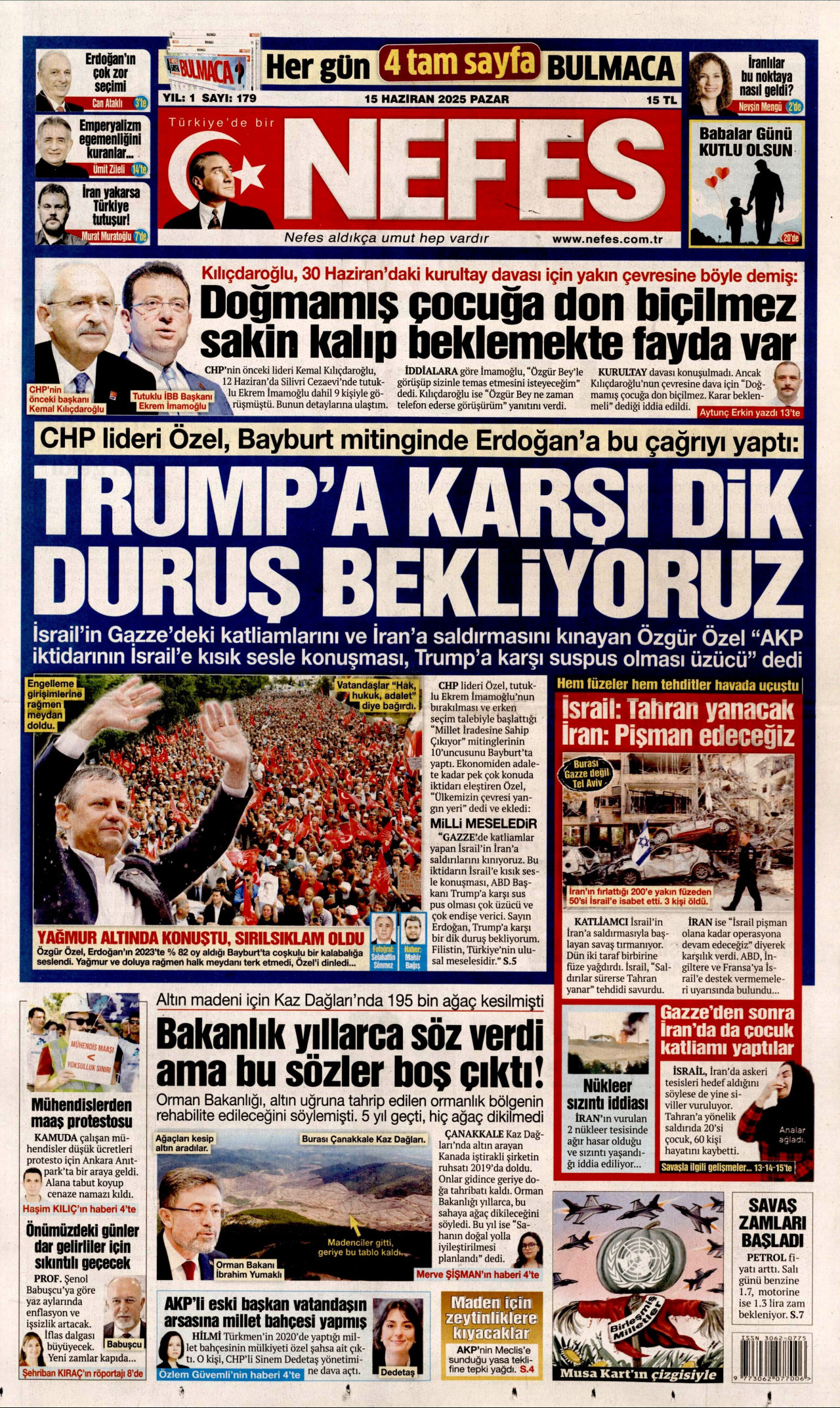 NEFES Gazete Manşeti