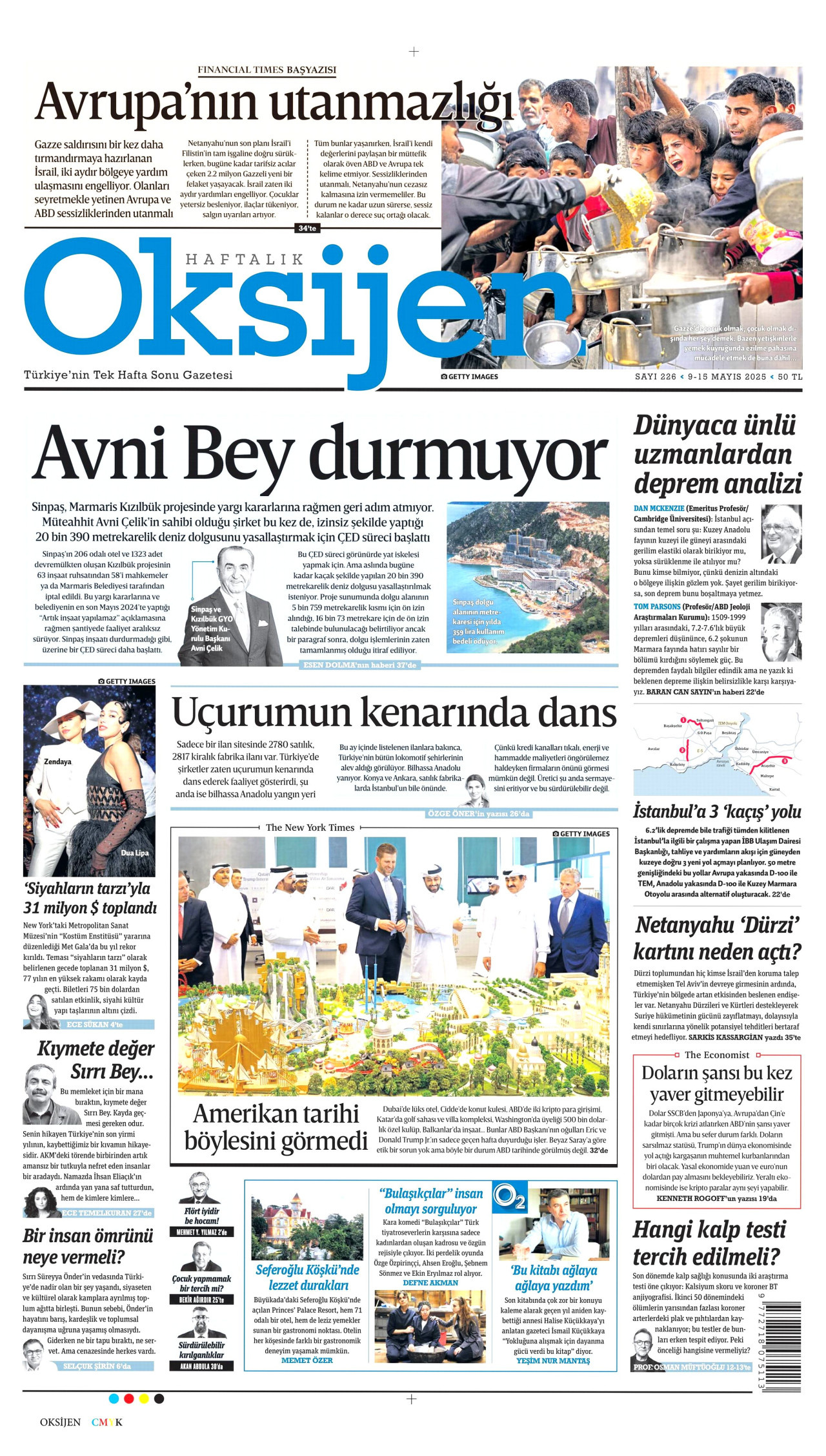 OKSİJEN Gazete Manşeti