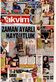 TAKVİM Gazete Manşeti