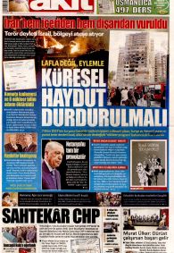 YENİ AKİT Gazete Manşeti