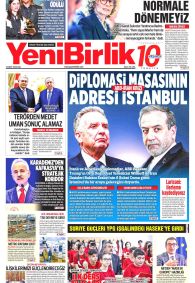 Yeni Birlik Gazete Manşeti