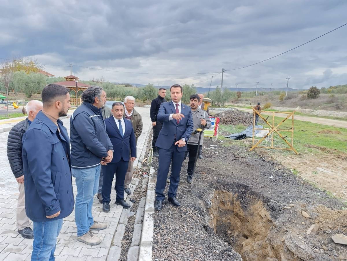 MANİSA KÖPRÜBAŞI’NDA DOĞALGAZ İÇİN İLK KAZMA VURULDU