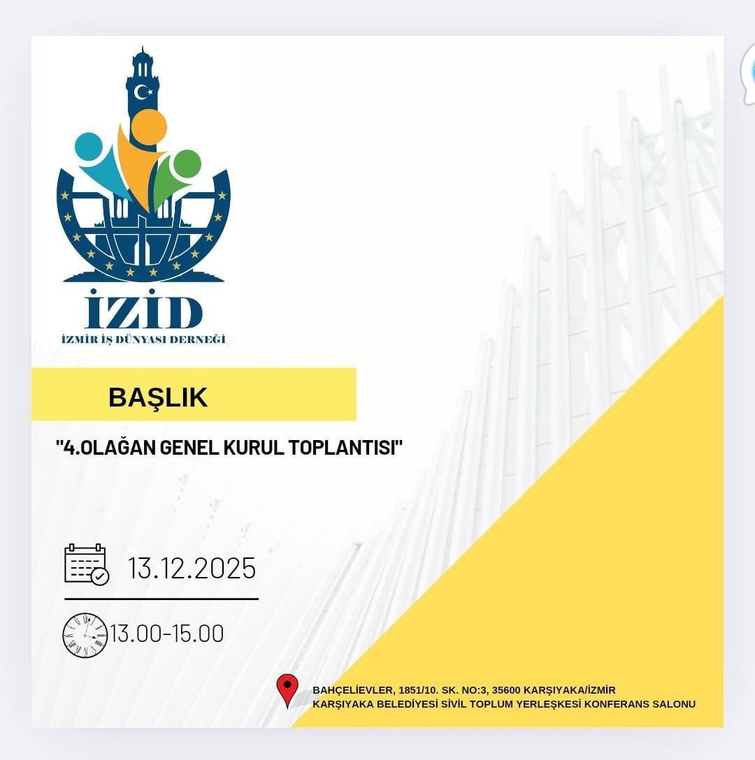 İZİD Derneği 4. Olağan Genel Kurul Toplantısı Gerçekleşti: İzmir Türk TV Yakından Takip Etti