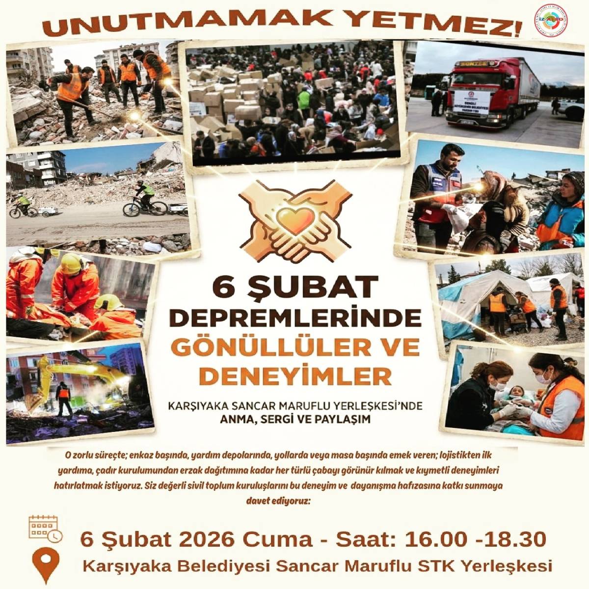 İZ-AFED İzmir Afet Bilinci Çevre ve İklim Farkındalığı Derneği Başkanı Servet Ertaş’tan Davet