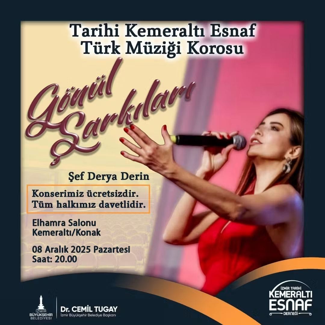 Tarihi Kemeraltı Esnaf Türk Müziği Korosu, 5. Büyük Konserle İzmir’e Sanat Dolu Bir Gece Sunacak